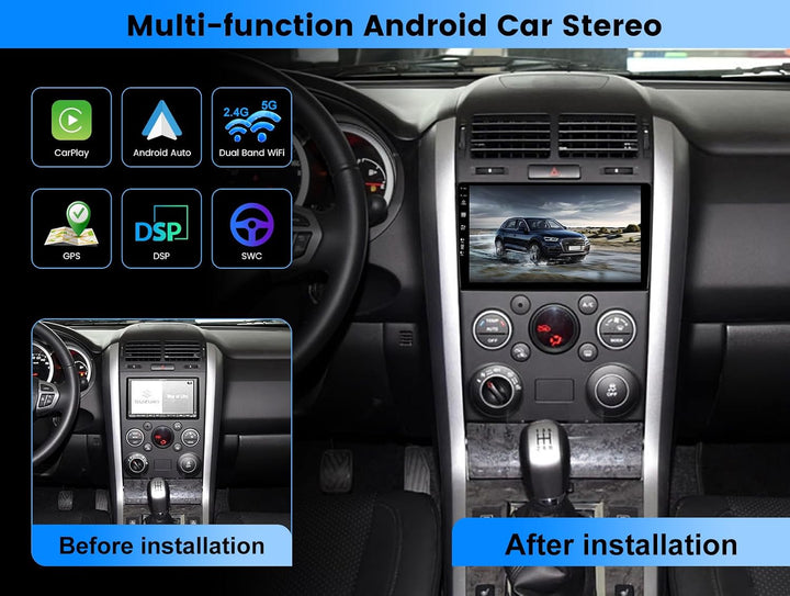 [6G+128G] Android 15 Autoradio Passt für Suzuki Grand Vitara (2005-2015) - Eingebaut DSP/Carplay/And