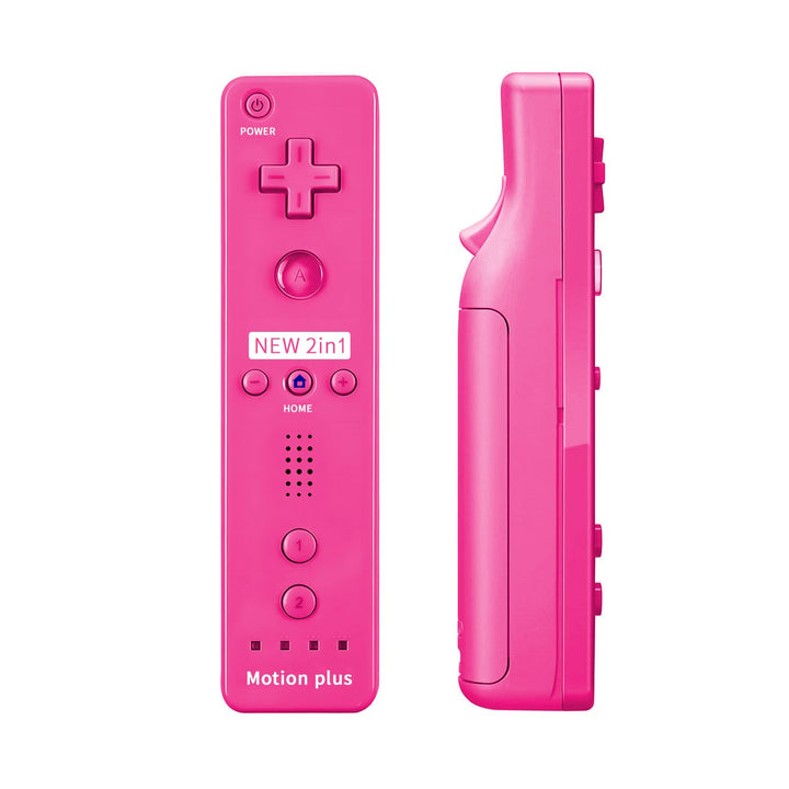 QUMOX 2-in-1-Controller für Wii, Nunchuck-Controller, Fernbedienungs-Konsole, eingebauter Motion Plu