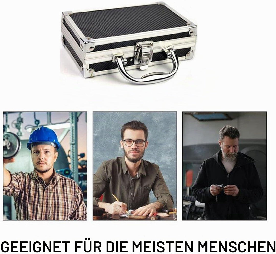 2X Werkzeugkasten Aus Aluminiumlegierung, Zubehör, Aufbewahrungsbox, Praktischer Aluminium-Koffer, T