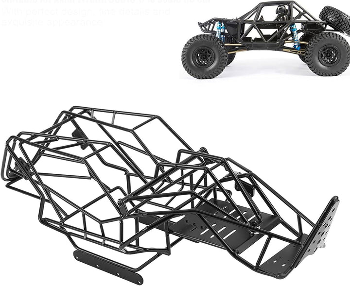 Das Chassis ist EIN starrer schwarzer RC-Rahmen. Überlegener RC-Überrollkäfig-RC-Car-Rahmen für Axia