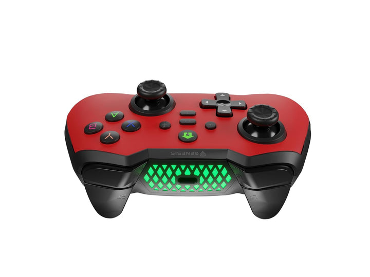 Genesis Mangan 400 Wireless Controller für PC, Switch, Mobile, Rot, Rot