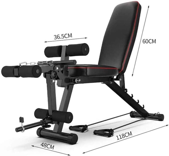 LJBOZ Hantelbank Klappbar, Standard Hantelbänke Verstellbare Hyperextension Roman Chair Trainer Bauc