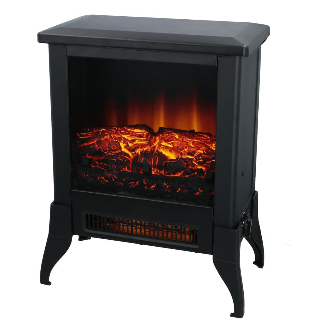 Classic Fire Elektrokamin Verona - Elektrischer Kamin 2000W - mit Heizung und Kaminfeuer - Deko Kami
