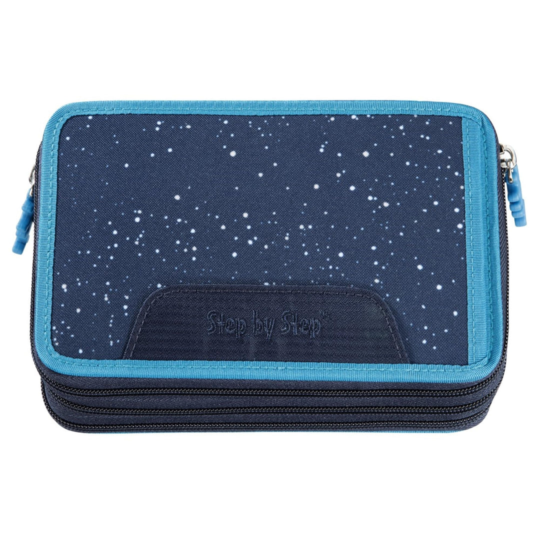 Step by Step XXL-Mäppchen, Sky Rocket, blau, 43-teilig, mit Schreibutensilien vorbestückt, für die 1
