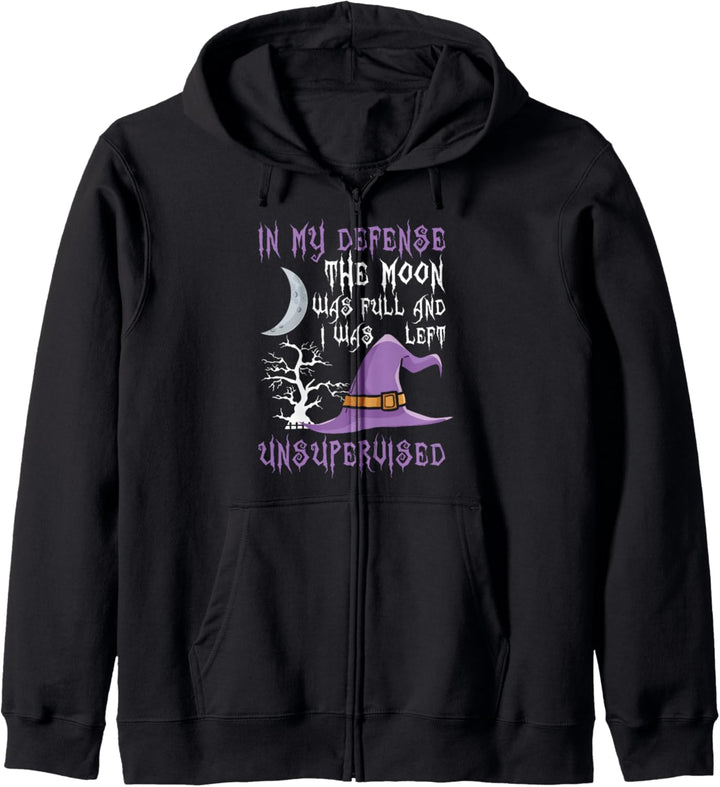 In My Defense The Moon Was Full Witch Kapuzenjacke
