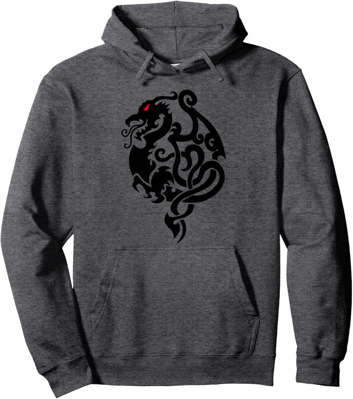 Keltischer Knoten, Tribal-inspirierter Drache Pullover Hoodie