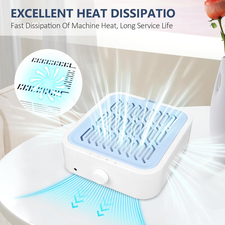 Nail Dust Collector mit Filter - Professionelle Staubabsaugung für Nägel Nagelstudio - Einstellbare