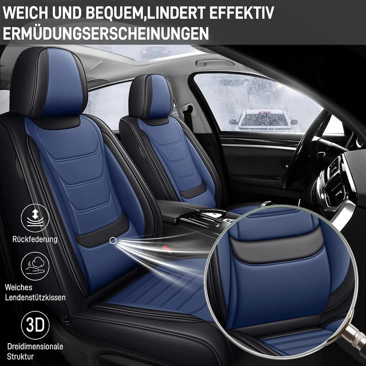Autositzbezüge für Kia Sportage 2004-2026, Schwarz-Blau Schwarz-Blau Kia Sportage 2004-2026, Schwarz