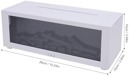 Fireplace Diffuser, Diffuser Kamin mit 3D Flammen, Kaminöl-Diffusor mit Timer, Leiser Kamindiffusor