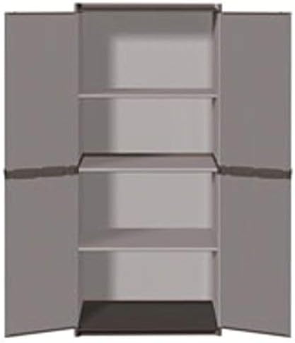 Mongarid Cabinet with 3 Shelves, Grey, One Size