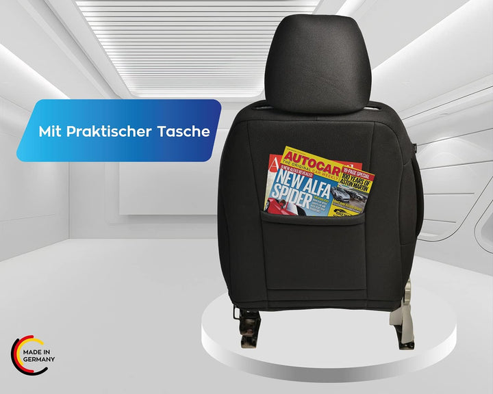 BREMER SITZBEZÜGE Mass Auto Schonbezüge kompatibel mit Opel Corsa E Fahrer &amp; Beifahrer Set ab 2014-2