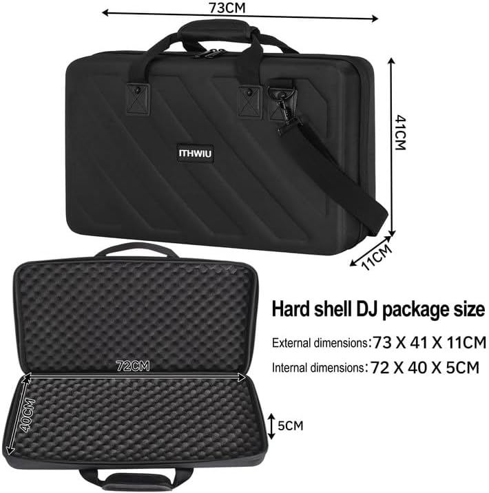 OUUTMEE Hart Reise Tragen Tasche für Pioneer, Schwarz 73 * 41 * 14cm XL Zubehör Taschen Koffer