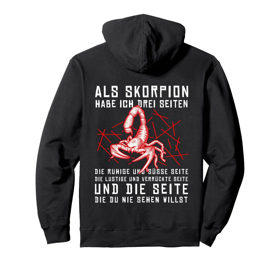 Lustiges Sternzeichen Skorpion Geburtstag Sprüche Humor Pullover Hoodie