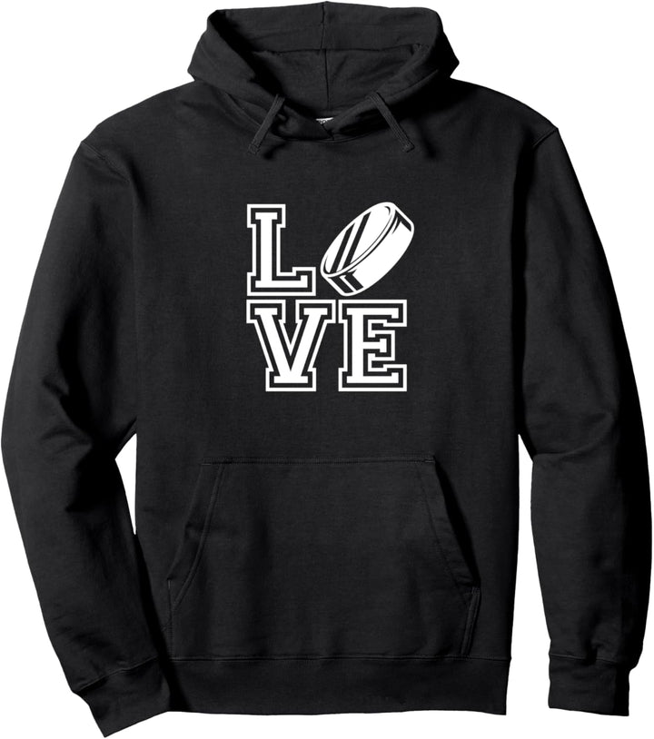 Eishockey Puck Hockey Sport Coach Geschenk Eishockeyspieler Pullover Hoodie