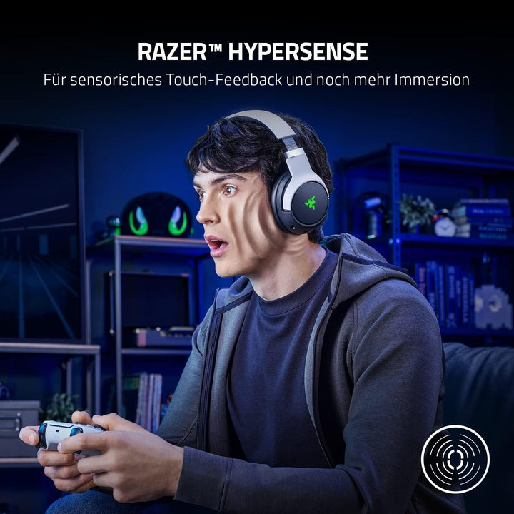 Razer Kaira Pro - Dual Wireless PlayStation 5 Headset mit Haptik HyperSense, 50 mm-Treiber, Hypercle