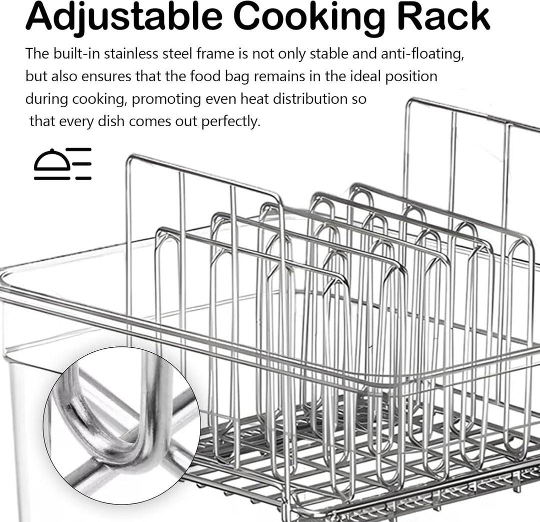 Sous Vide Set 12L mit Deckel und Rack Tools Container mit Isolierung Fassungsvermögen Slow Cooker Be
