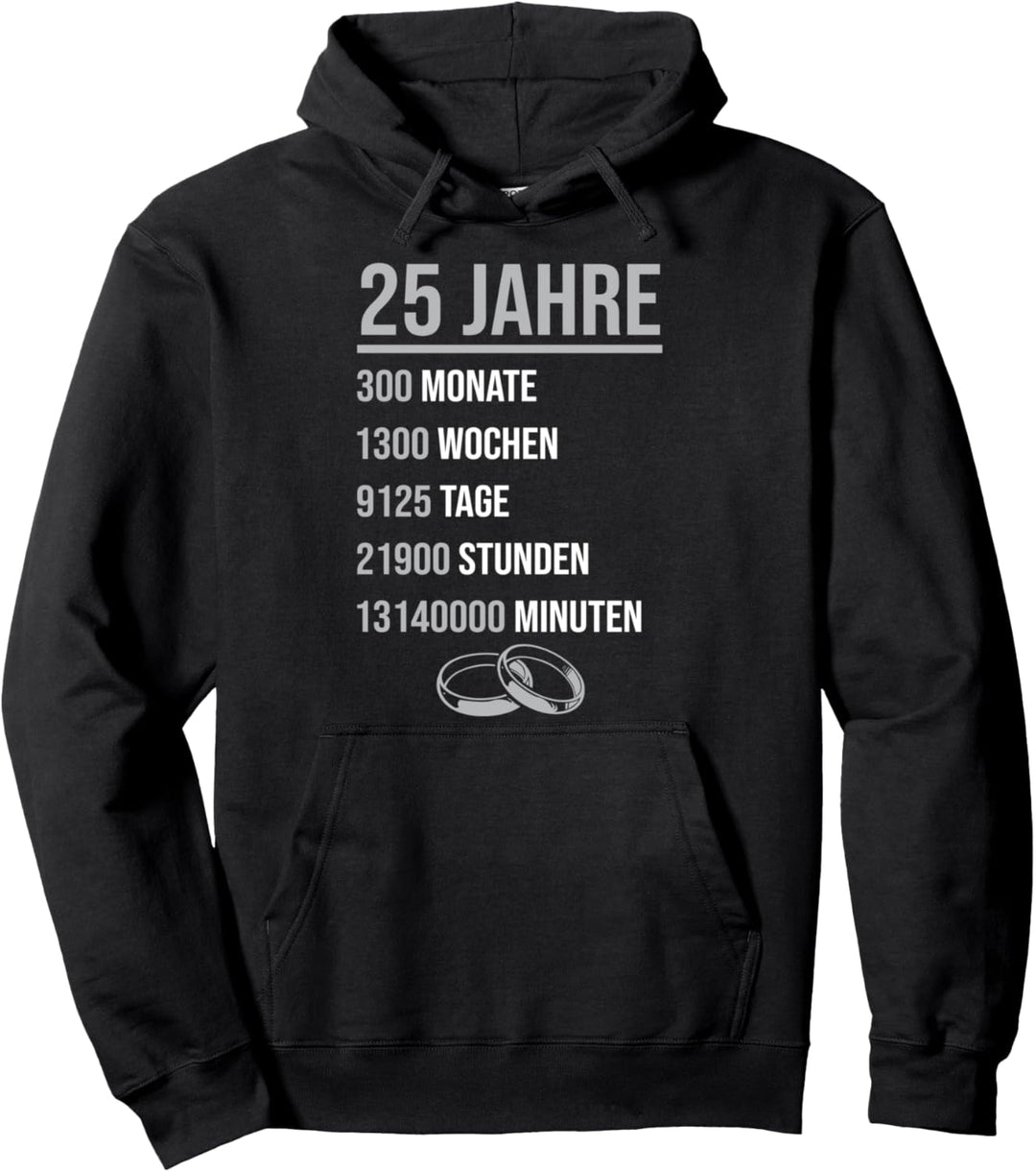 Hochzeitstag Jubiläum Silberhochzeit Deko Ehepaar Pullover Hoodie