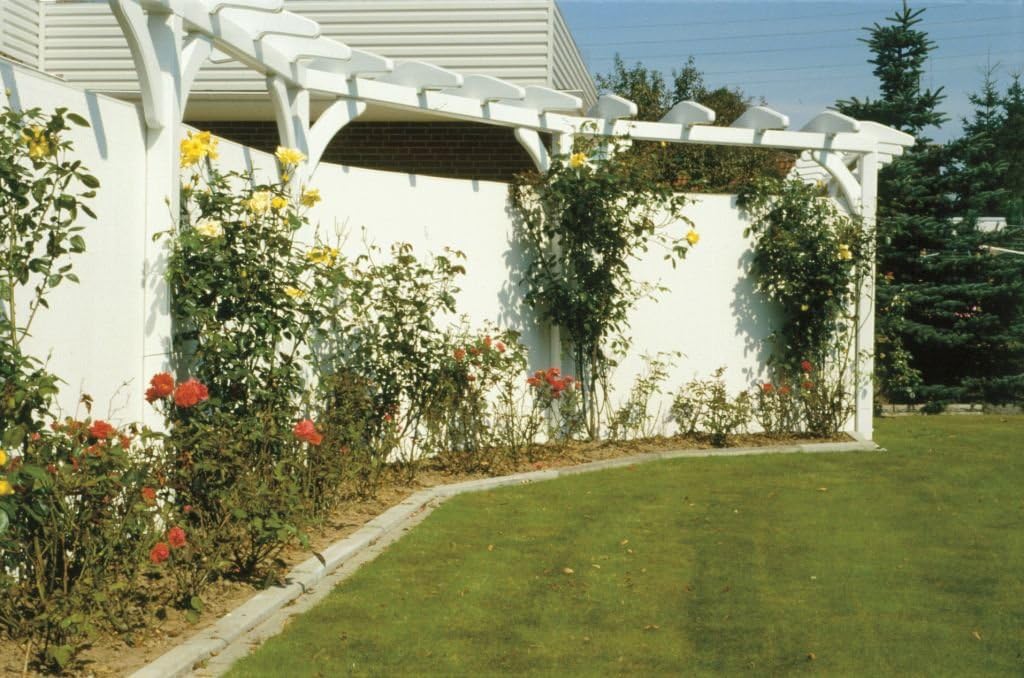 Videx Balkon-Sichtschutz PVC Rügen | weiss |90 x 200 cm| 100% Blickdicht ohne Abstand zwischen Röhrc