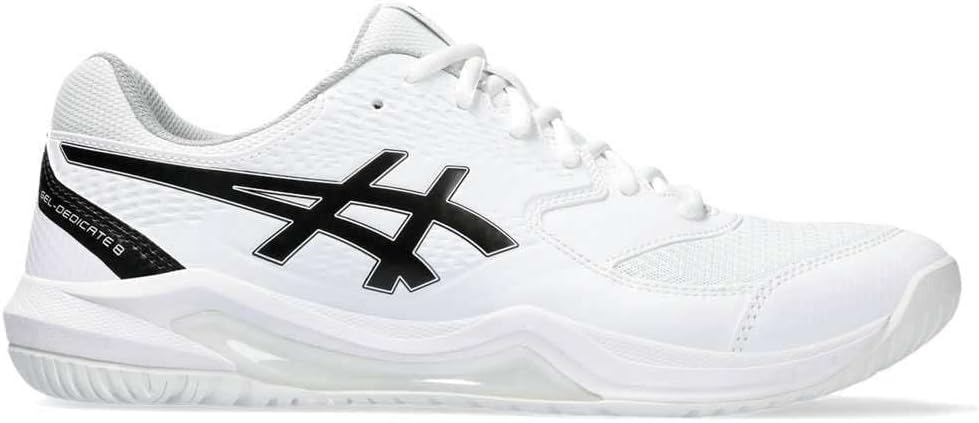 ASICS Dedicate 8 Mann Tennisschuhe Blau Weiss 42 EU White Black, 42 EU White Black