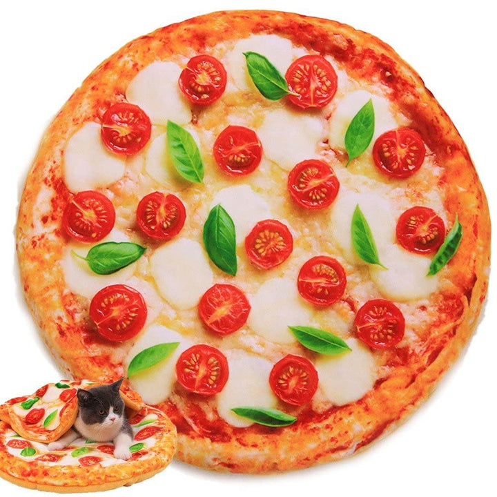 Komfort Pizza Katze Matte Weich Warm Hunde Schlaf Bett Matte Katze Decke Pochierte Ei Neuheit Schlaf