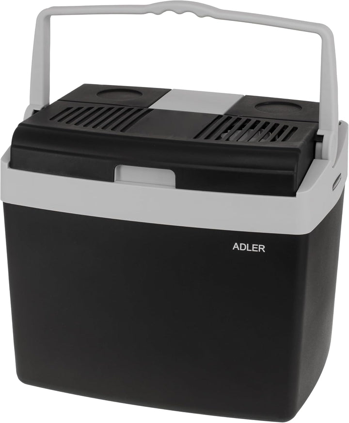 ADLER Tragbare Kühlbox 25L, HEIZUNG-KÜHLUNG-Schalter