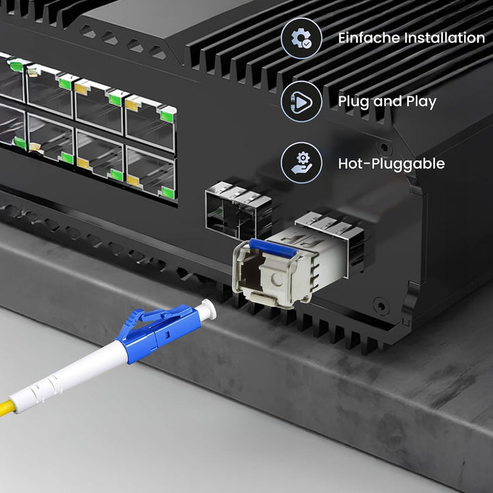 Extralink WDM SFP Modul Singlemode 1.25G LC 1310/1550nm bis 3km – Kompatibel mit Ubiquiti UniFi Netg