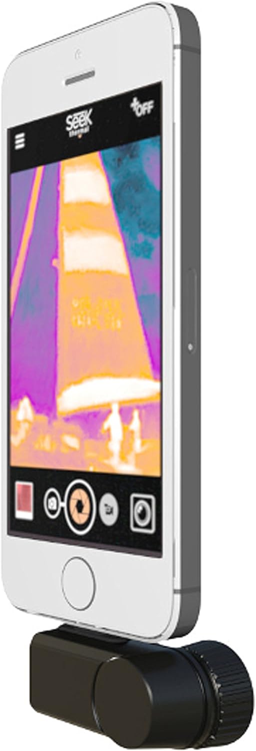 Seek Thermal Compact XR - Preiswerte Wärmebildkamera mit Erweiterter Sichtweite, Lightning Anschluss