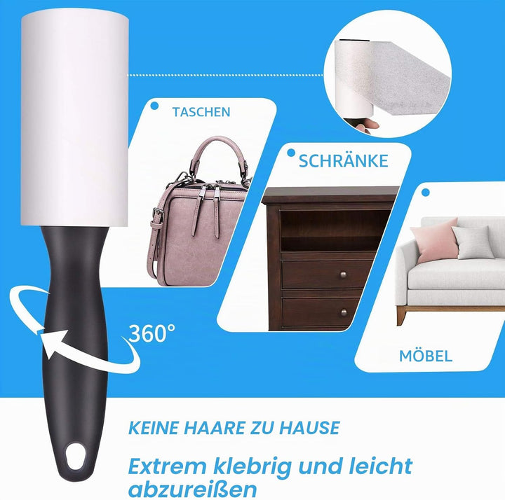 Fusselrolle, Fusselrollen 14 Rollen mit 90 Blatt, Fusselrolle ersatzrolle