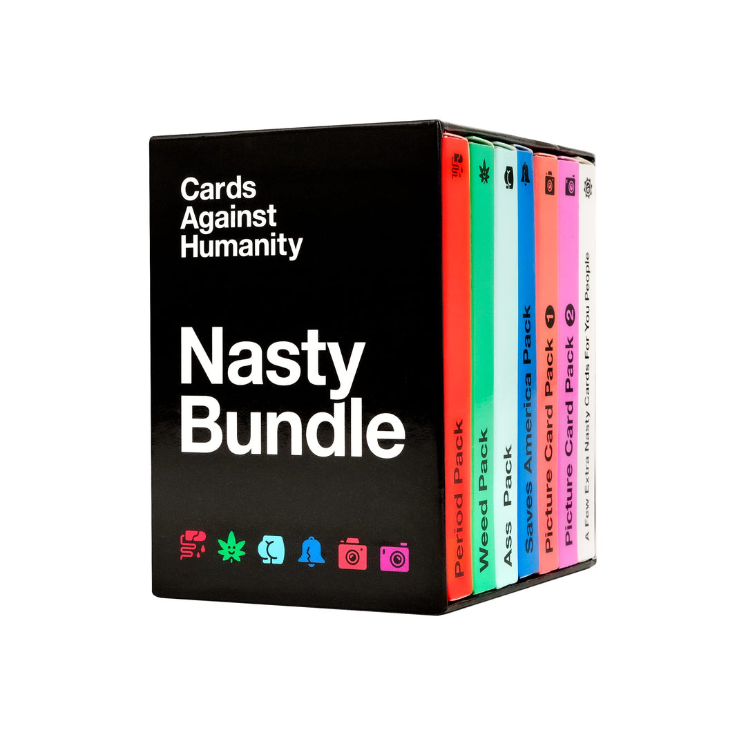 Cards Against Humanity: Nasty Bundle • 6 fiese Themenpakete + 10 brandneue Karten TABLETOP_GAME, TAB