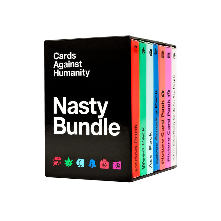 Cards Against Humanity: Nasty Bundle • 6 fiese Themenpakete + 10 brandneue Karten TABLETOP_GAME, TAB