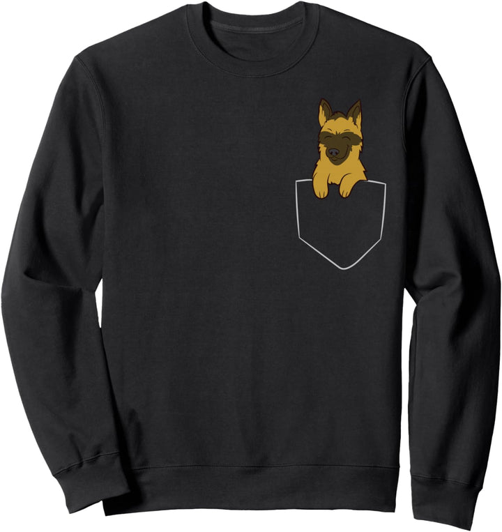 Deutscher Schäferhund in Tasche Schäferhund Sweatshirt