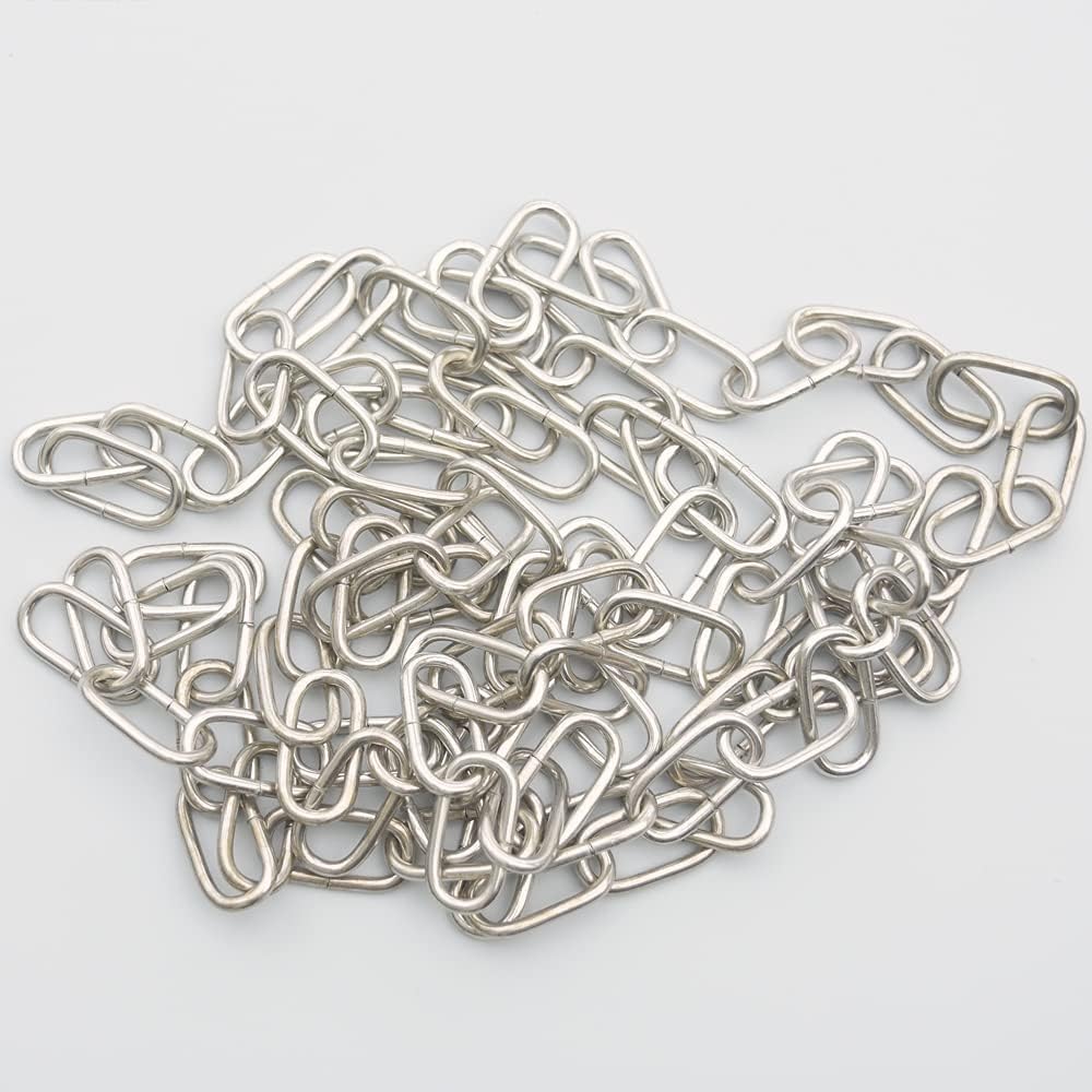 Christoph Palme 10m Eisenkette ø 2mm Glatt Zierkette Rundstahlkette Rundgliederkette Kette (Silber),