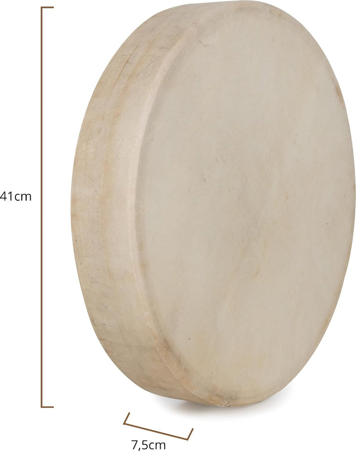 Classic Cantabile SD-16 Schamanentrommel 16" Set mit Ständer, Tiefe: 7 cm 16" Pferdehaut Trommel mit