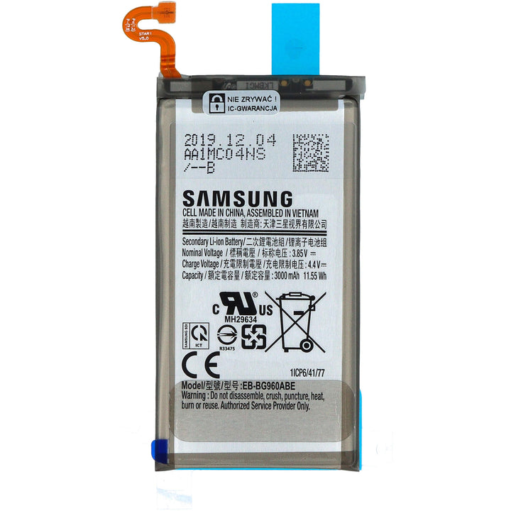 INNCOMM Original Akku für Samsung Galaxy S9 SM-G960 Original OEM - 3000 mAh Lithium-Ionen-Batterie -