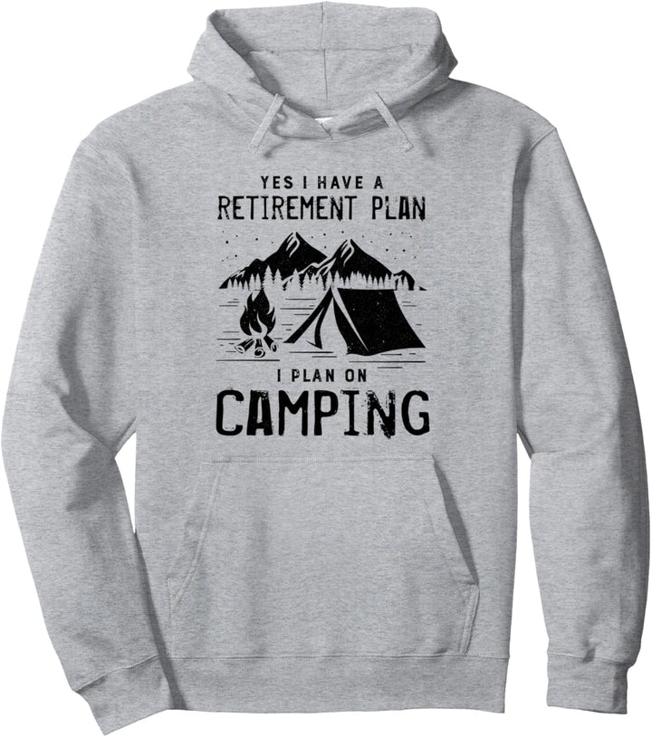 Camping Natur Wildnis Outdoor Ruhestand Pullover Hoodie