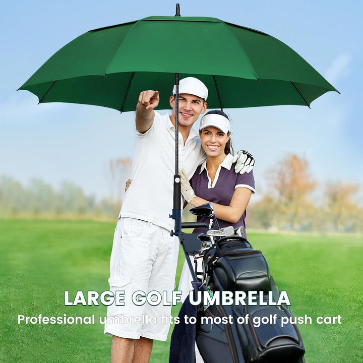 NINEMAX Regenschirm Gross Sturmfest,Golf Stockschirm Automatik Auf,L/XL/XXL Regenschirm für Herren D