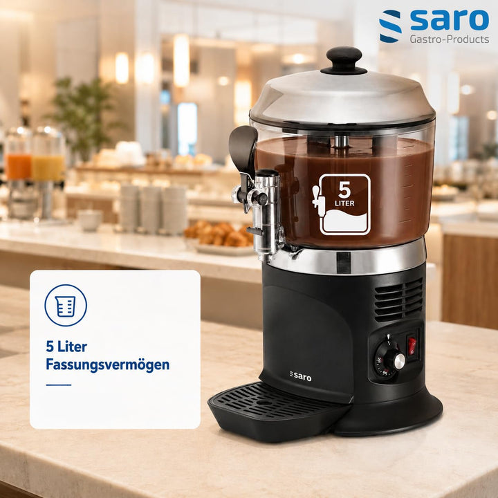 Saro 175-1145 Kakaodispenser Modell Nina, 5 L, 1100 W, schwarz