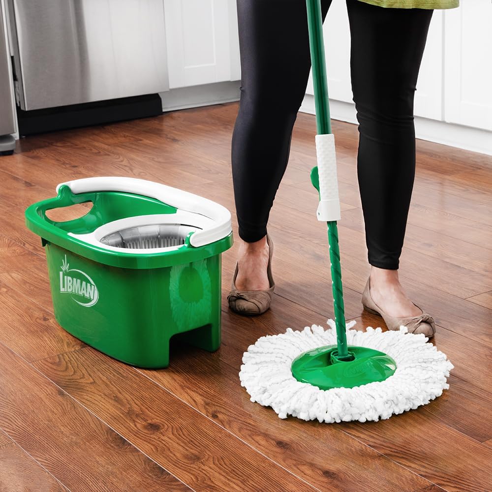 Libman Tornado Spin Mop Nachfüllpackungen, 2 Mikrofaserköpfe, einfach zu ersetzen, maschinenwaschbar