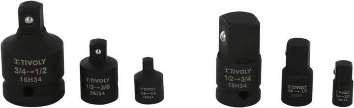 Tivoly 11591170001 Set mit 6 Teilen, speziell für Verkleinerer/Erhöhungen, Phosphat Schwarz