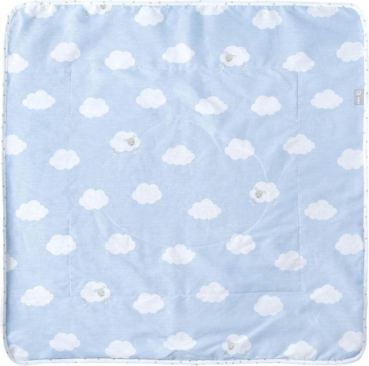 roba Babydecke Kleine Wolke aus Baumwolle - 80 x 80 cm - Kuscheldecke zum Schlafen, Krabbeln &amp; Spiel