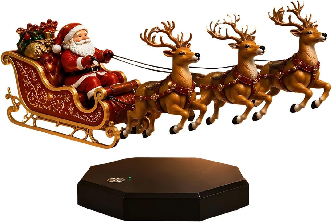 Schwimmender Weihnachtsmannschlitten, fliegender Schlitten Weihnachtsmanns