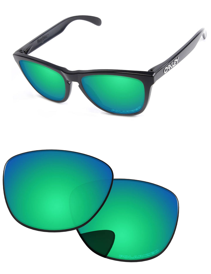 PapaViva Ersatzlinsen für for Oakley Frogskins OO9013 Bluish Green - Polarized, Bluish Green - Polar