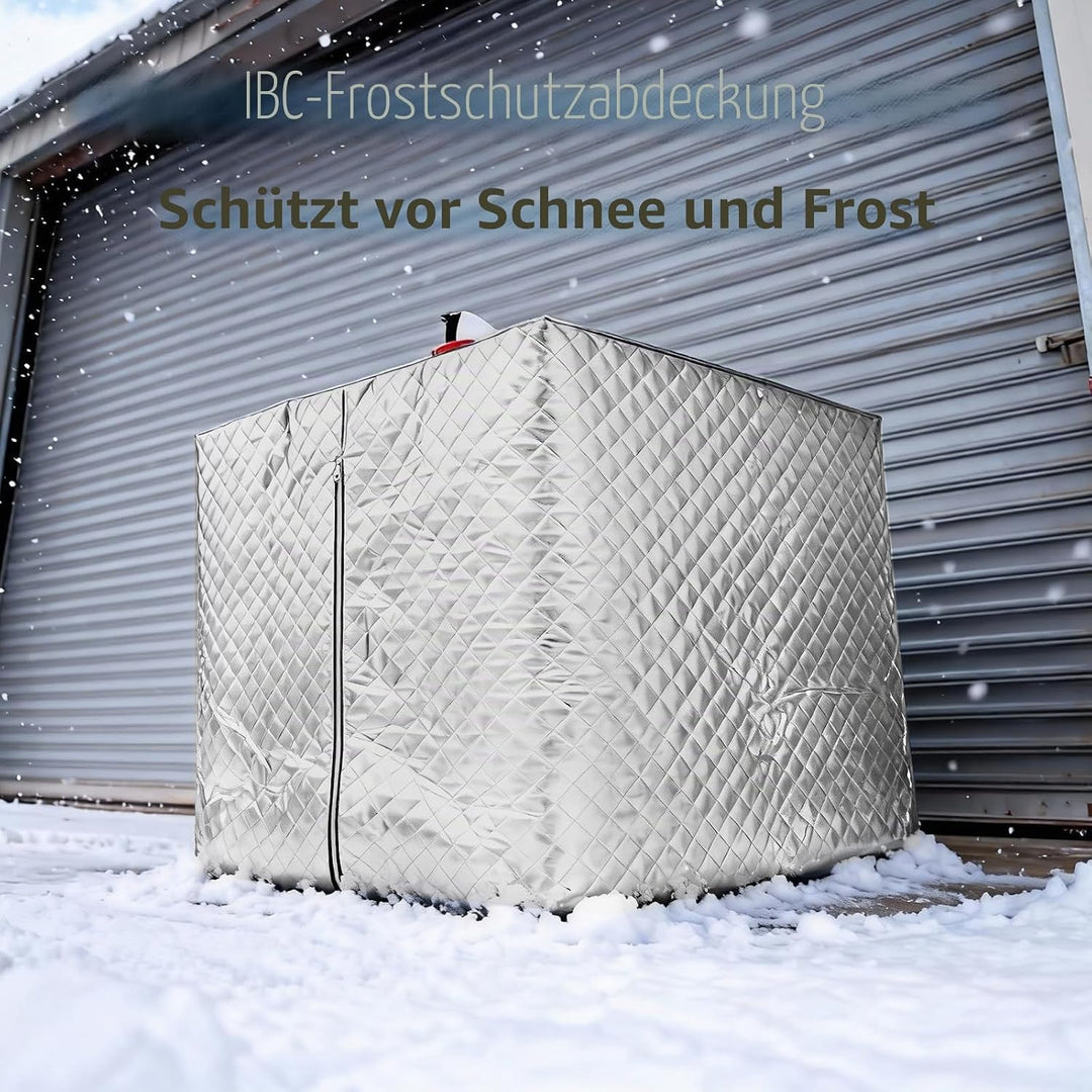IBC Tank Abdeckung, IBC Wärmedämmung Regenschutz Container Cover IBC Schutzhülle frostsicher Abdeckp