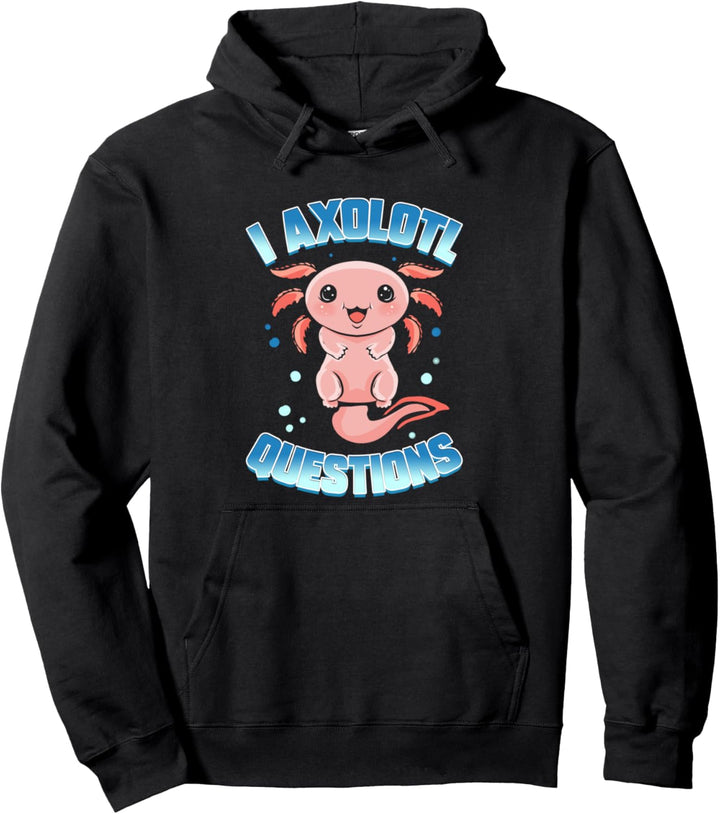 Axolotl Kawaii Mexikanischer Salamander Pullover Hoodie