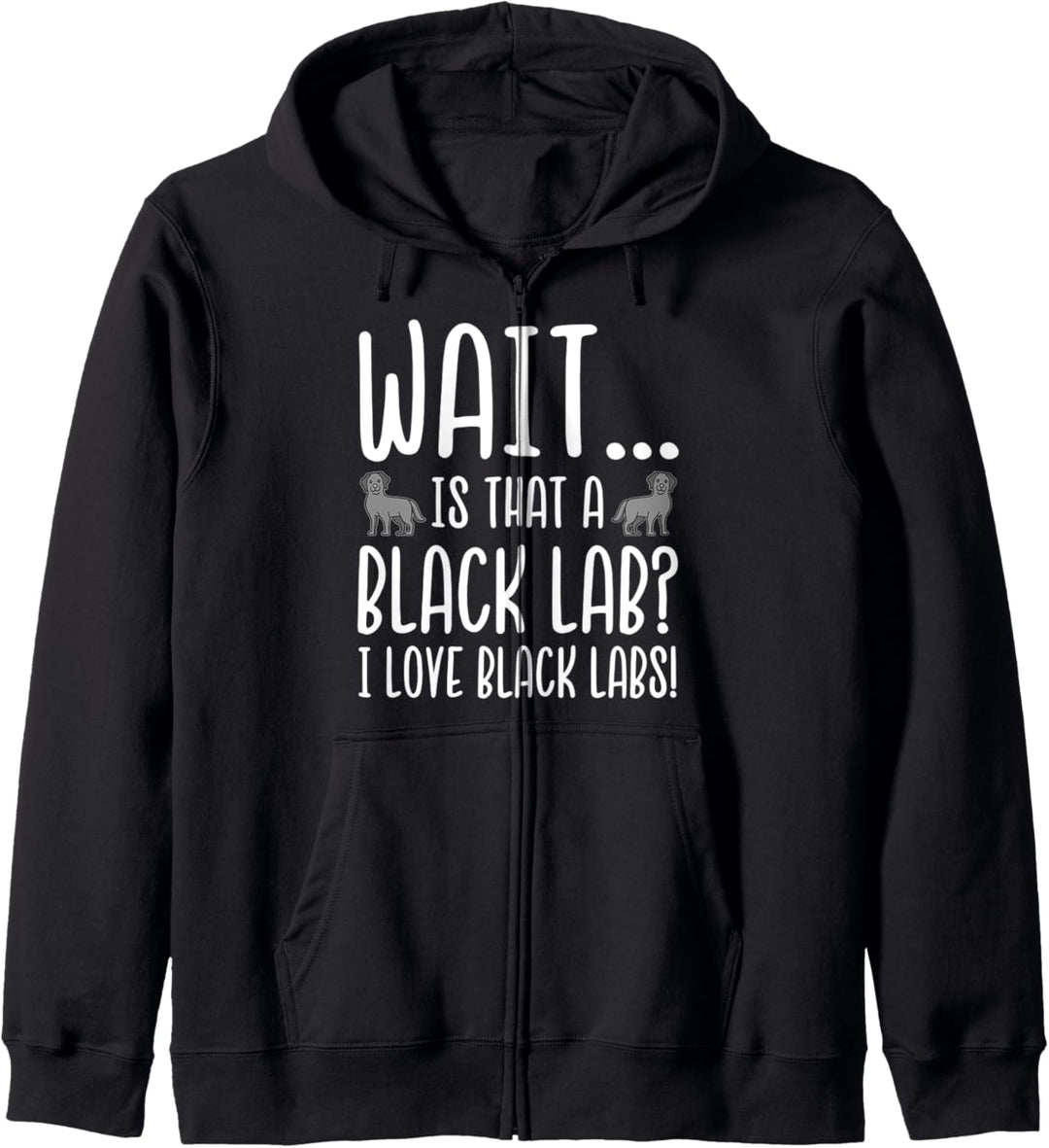 I Love Black Labs Kapuzenjacke