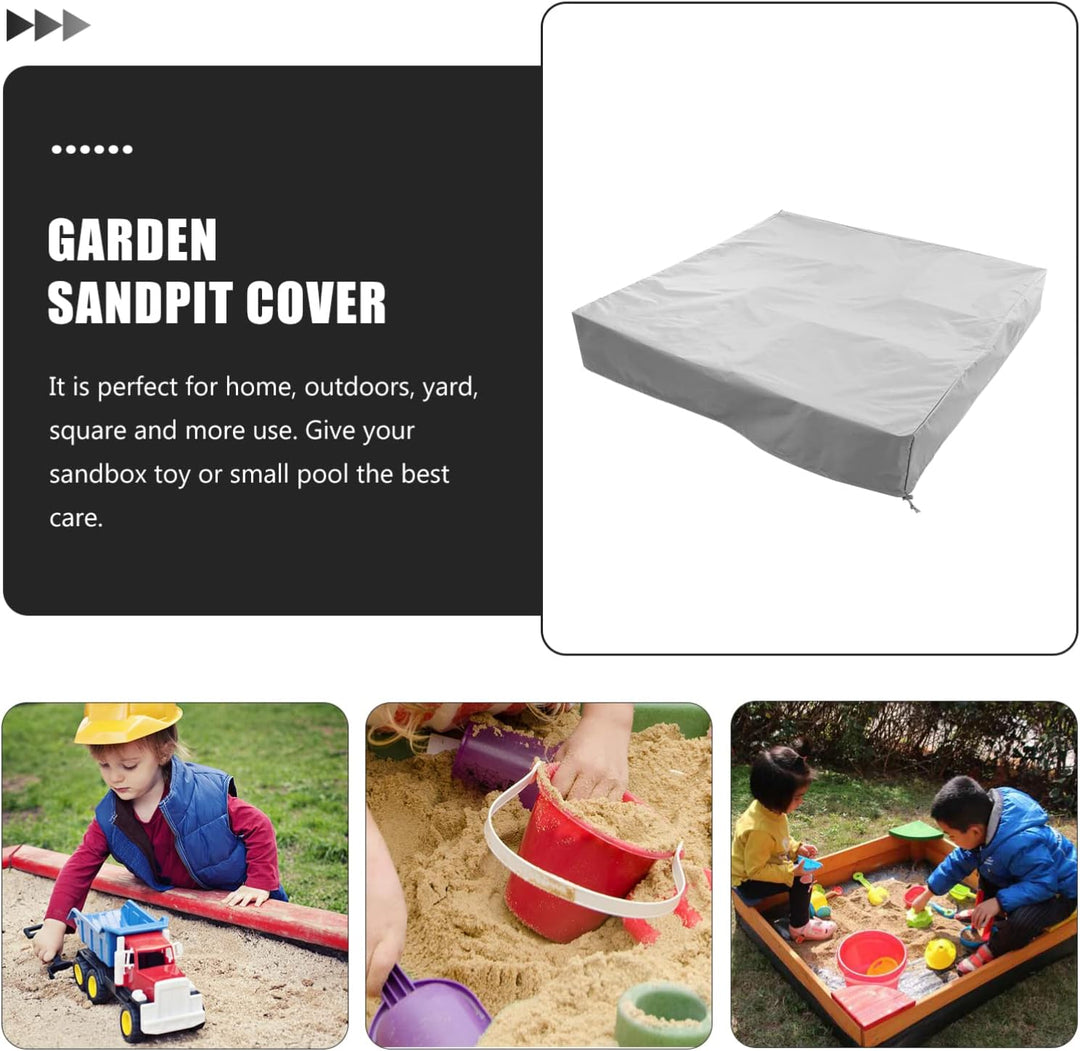 VANZACK Sandkastenabdeckung mit Kordelzug Polyester Schutz vor Wasser und Sonne für Kleinen Pool ode