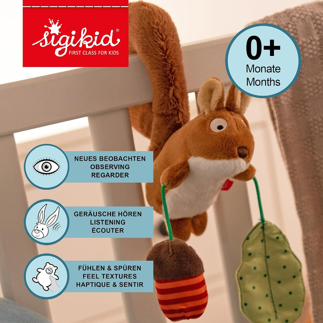 Sigikid Anhänger Kinderwagenspielzeug Rassel &amp; Greiflinge Babyspielzeug Motorik Spielzeug für Babysc