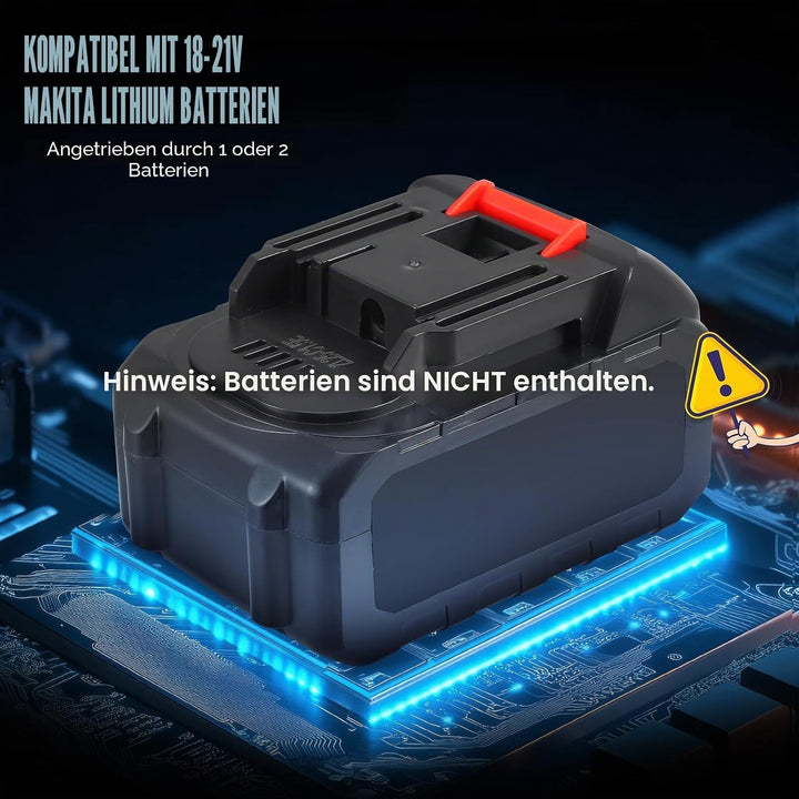 Mörtelrührer Elektrisch, 3100W kompatibel mit 18-21V Batterie （ohne Batterie）Zementmischer mit 6 Ges