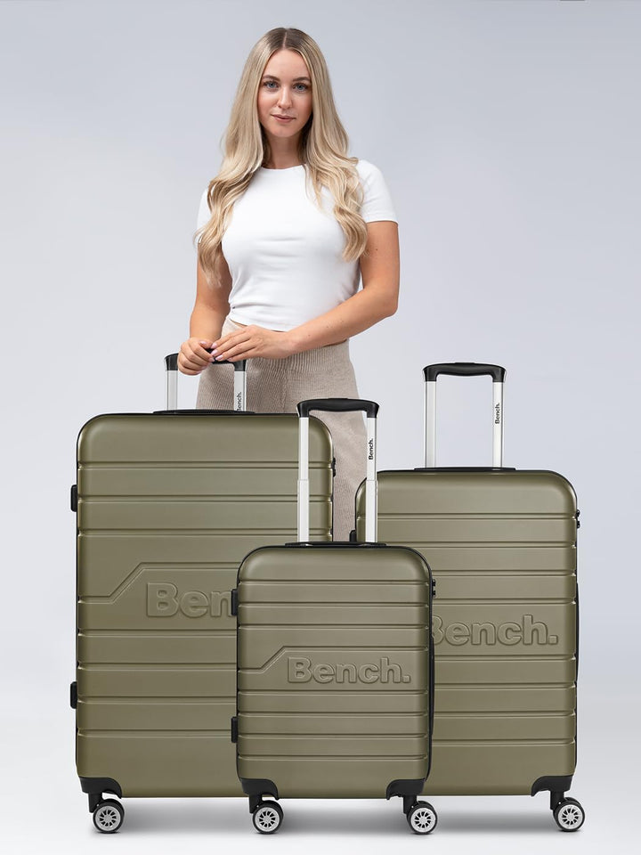 Bench Hartgepäck Koffer-Set 3-teilig | Reise-Trolleys aus hochwertigem, robustem ABS Material | für