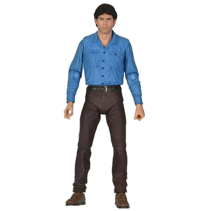NECA Evil Dead Actionfigur Ultimate Ash 40th Anniversary aus Kunststoff, Geschenkverpackung.
